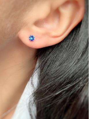 Earrings BLUE ATOMS