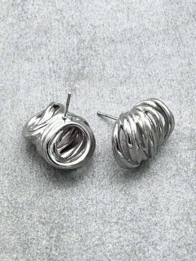 Auskarai TWIST HOOPS