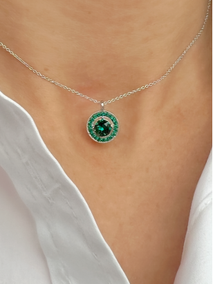Necklace GREEN EYES