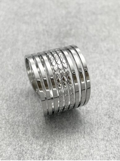Wide steel ring 1