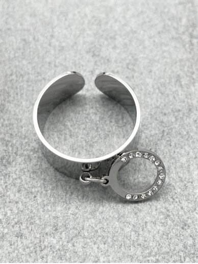 Stainless steel ring SHINING CIRCLE 4