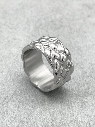 Steel braided ring 1