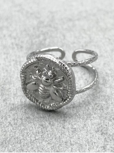 Stainless steel ring BEE