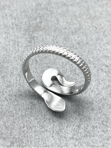 Stainless steel ring SNAKE 3