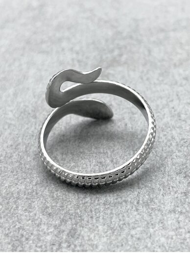 Stainless steel ring SNAKE 4