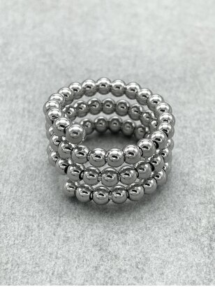 Stainless steel ring SPIRAL