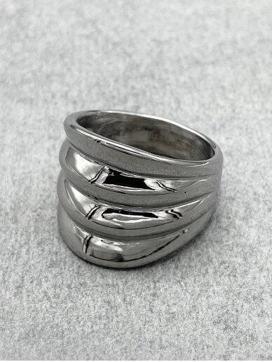 Stainless steel ring STEELY